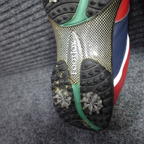 FootJoy Golf Shoes Mens 11.5 REd White Blue MyJoys American Flag Leather main image 4